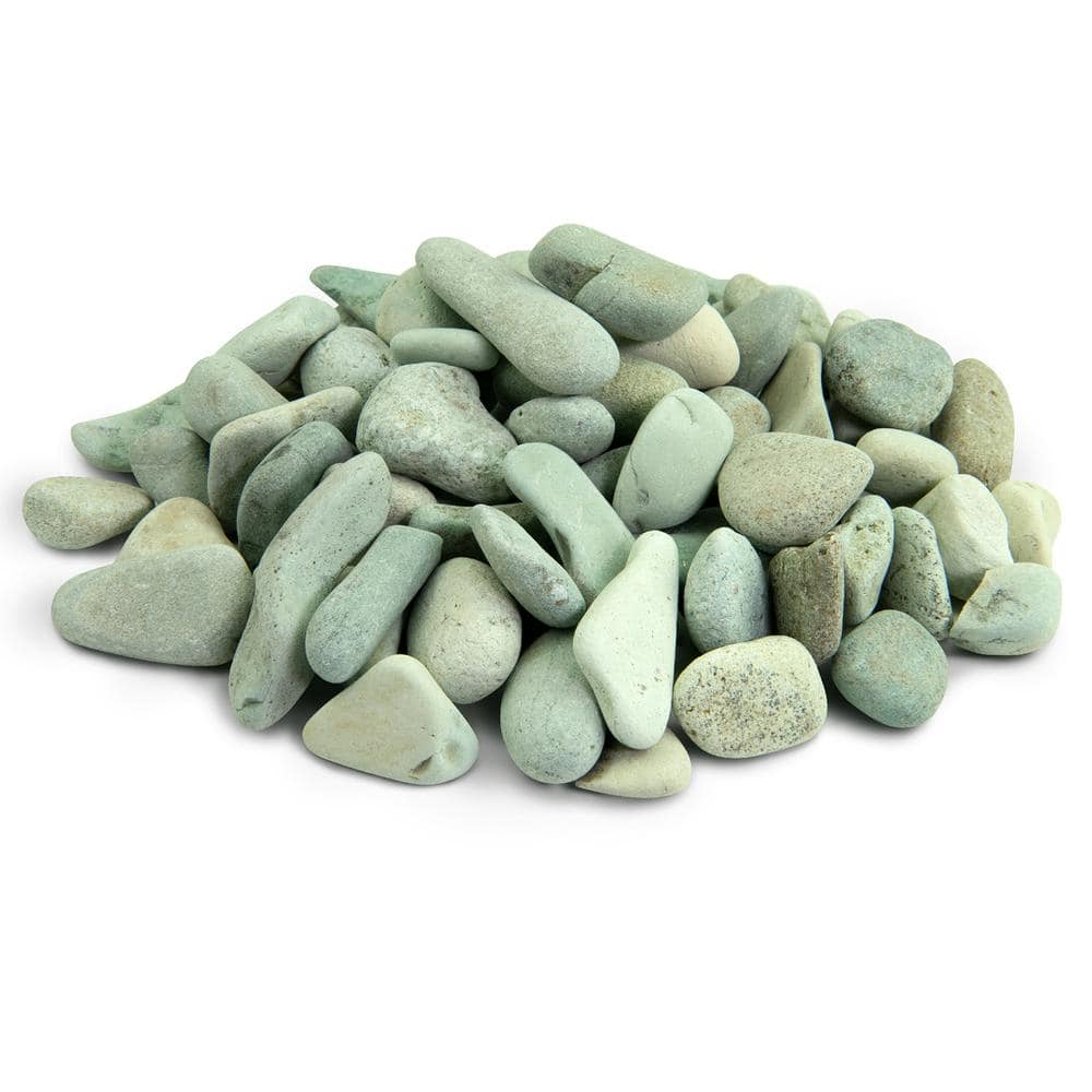 0.125 cu. ft. 2 in. to 3 in. 10 lbs. Green Polynesian Landscape Rock for Gardens, Potted Plants and Terrariums - Hercitys
