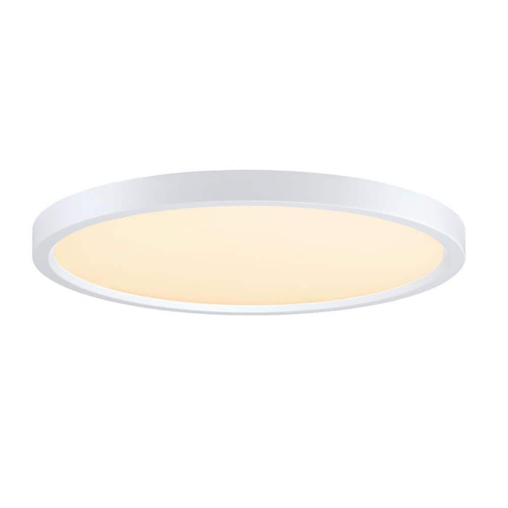 15-in. 30-Watt White Selectable Dimmable Integrated LED Indoor Flush Mount - Hercitys