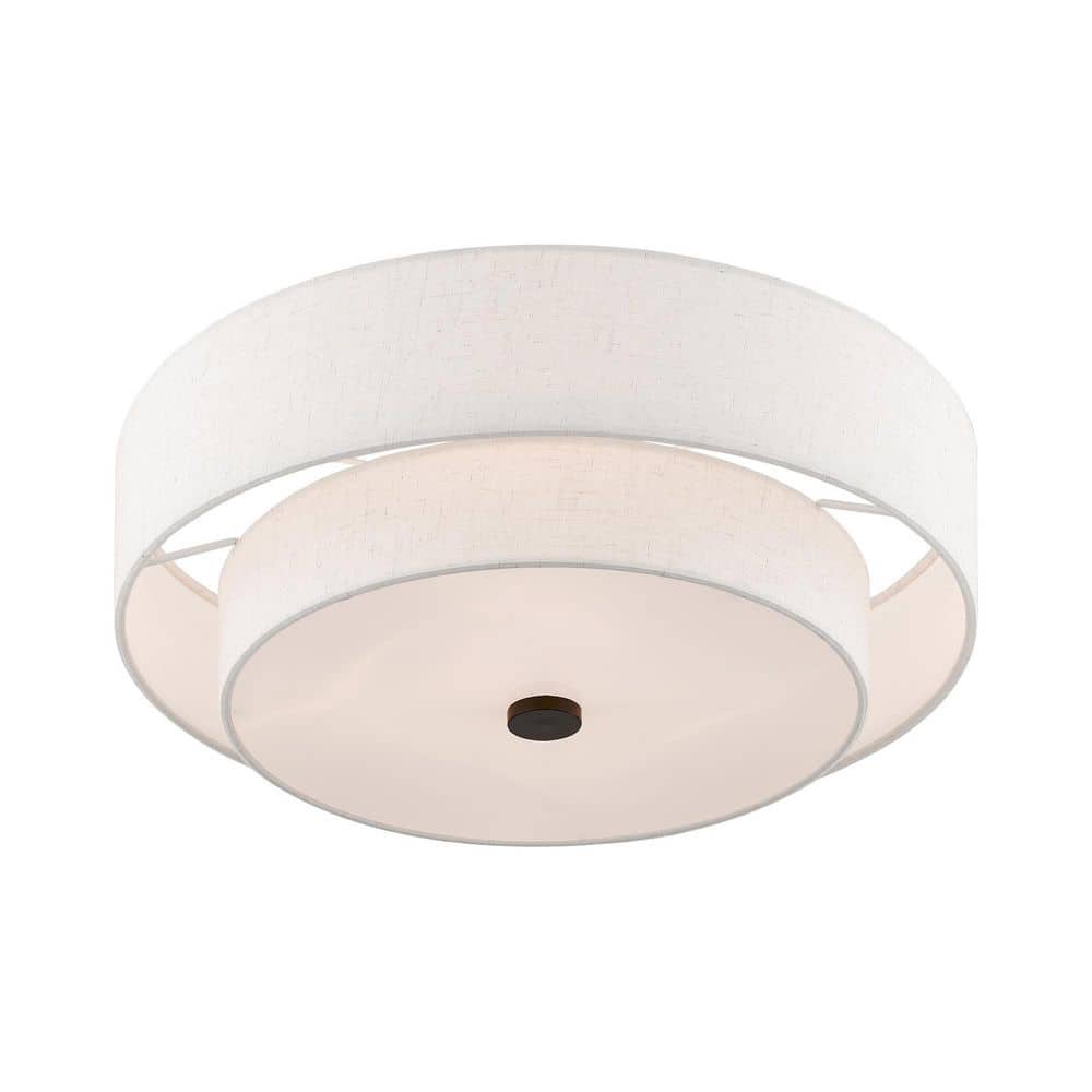 18 in. Semi Flush Mount 4-Light English Bronze Monroe - Hercitys