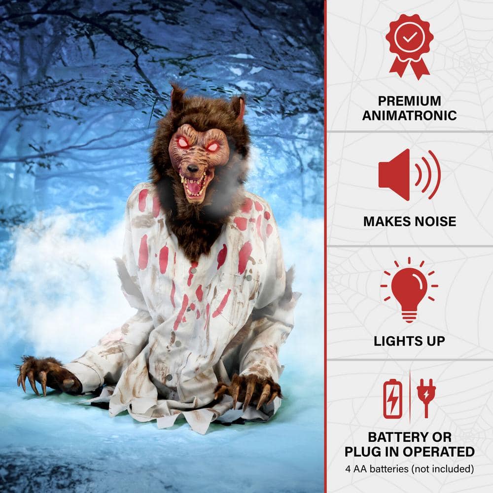 31 in. Howler by Tekky, Premium Halloween Animatronic - Hercitys