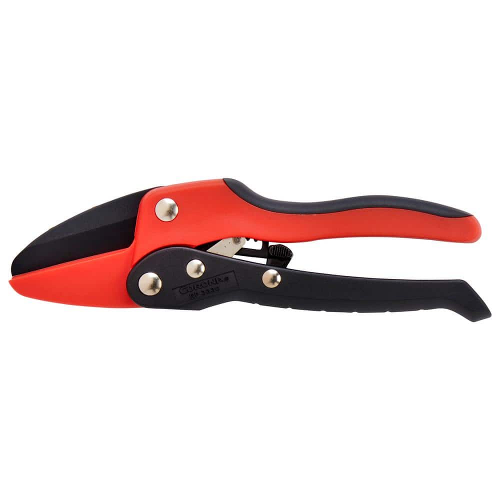 2.625 in. High Carbon Steel Blade with Co-Molded Non-Slip Handles Ratchet Hand Pruner - Hercitys