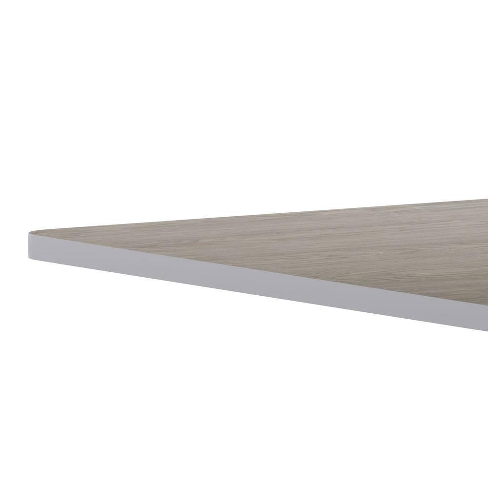 36 in. White/Gray Square Table Top Only - Hercitys