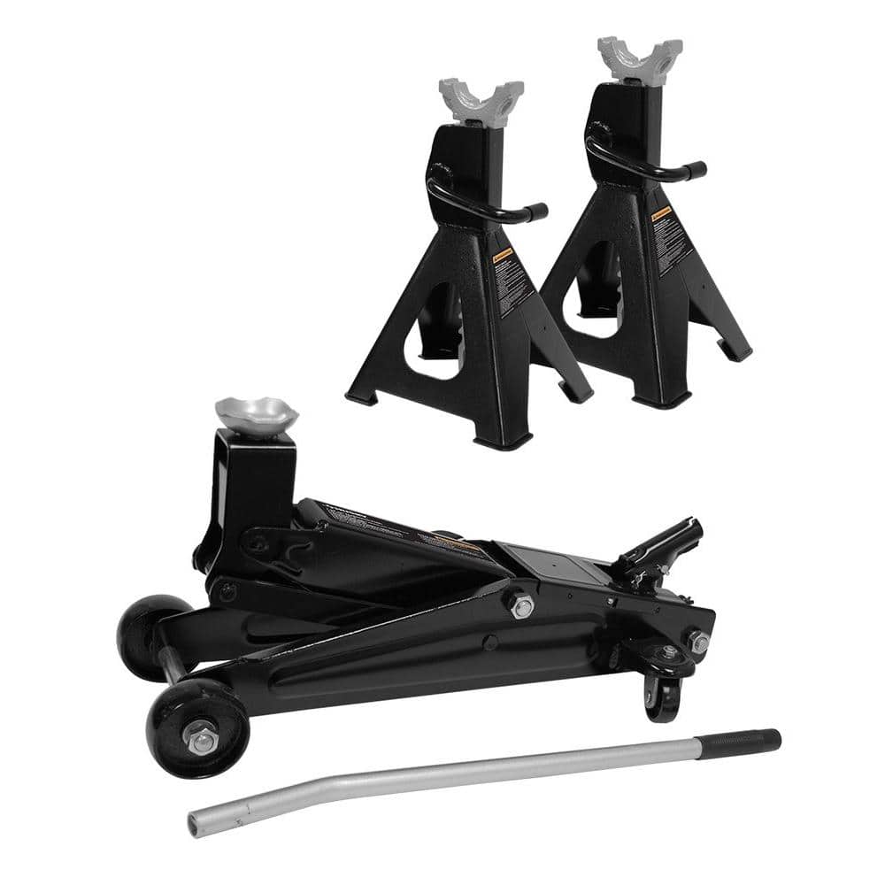 3-Ton Light Duty Truck Jack and Jack Stand Pair - Hercitys