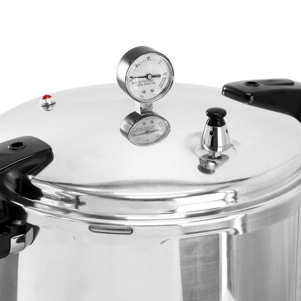 24 Qt. Aluminum Stove-Top Pressure Cooker - Hercitys