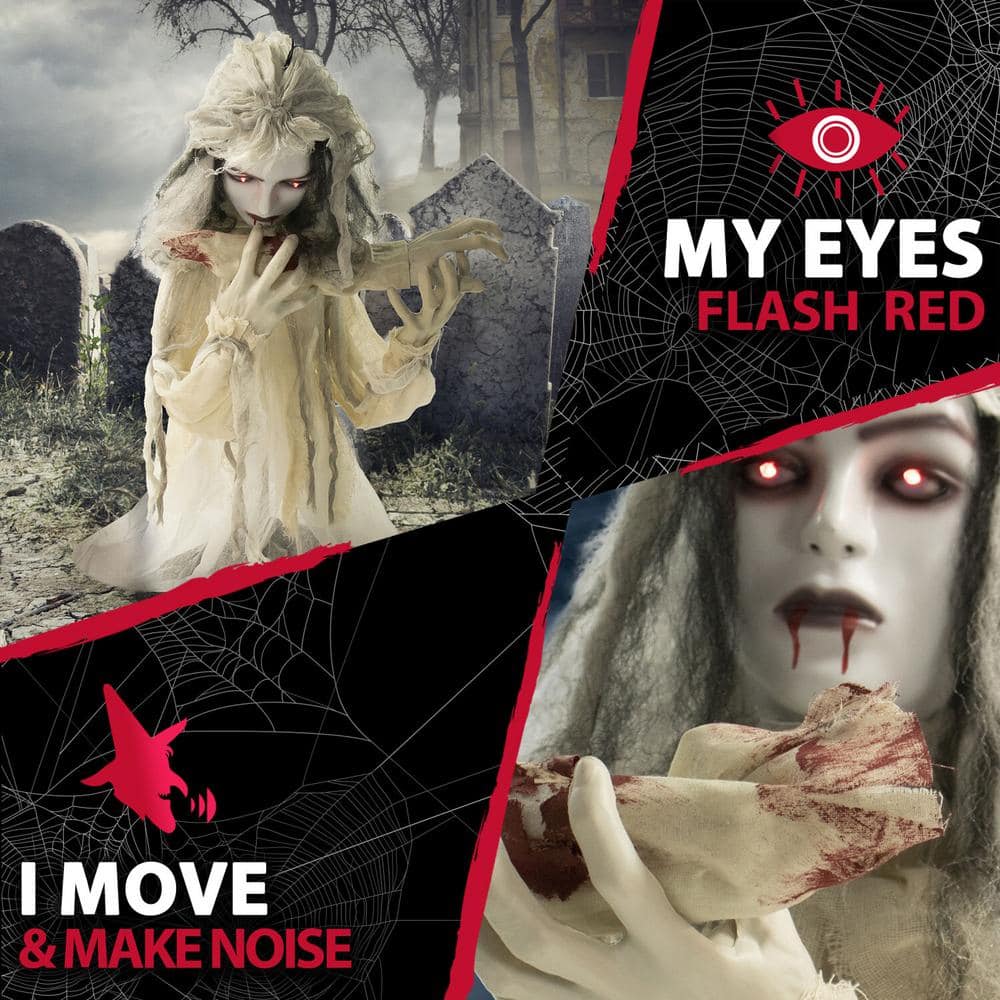 40 in. Touch Activated Animatronic Bride - Hercitys