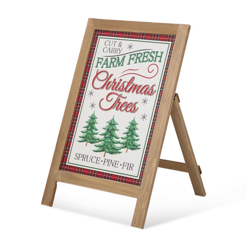 24 in. H Christmas Wooden Porch Sign/Standing Decor - Hercitys