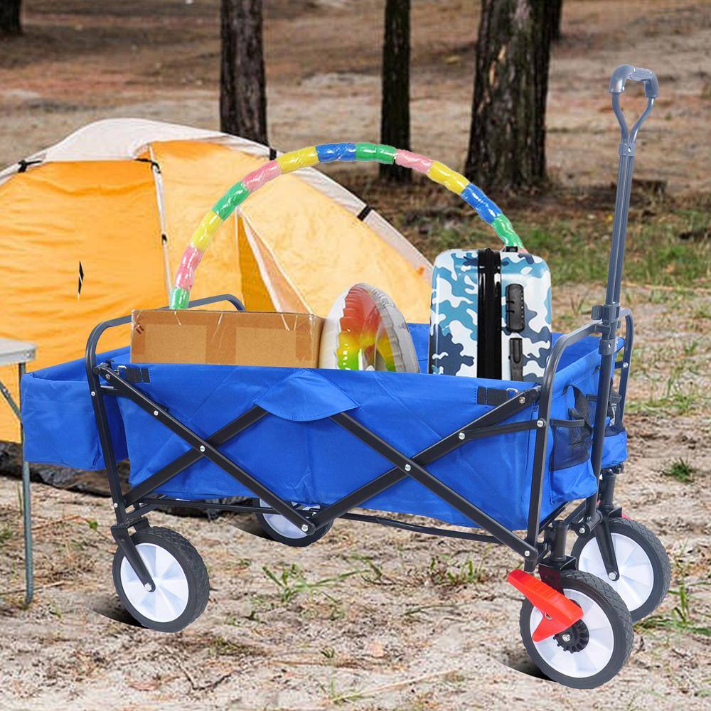 3 cu. ft. Fabric Garden Cart in Blue - Hercitys