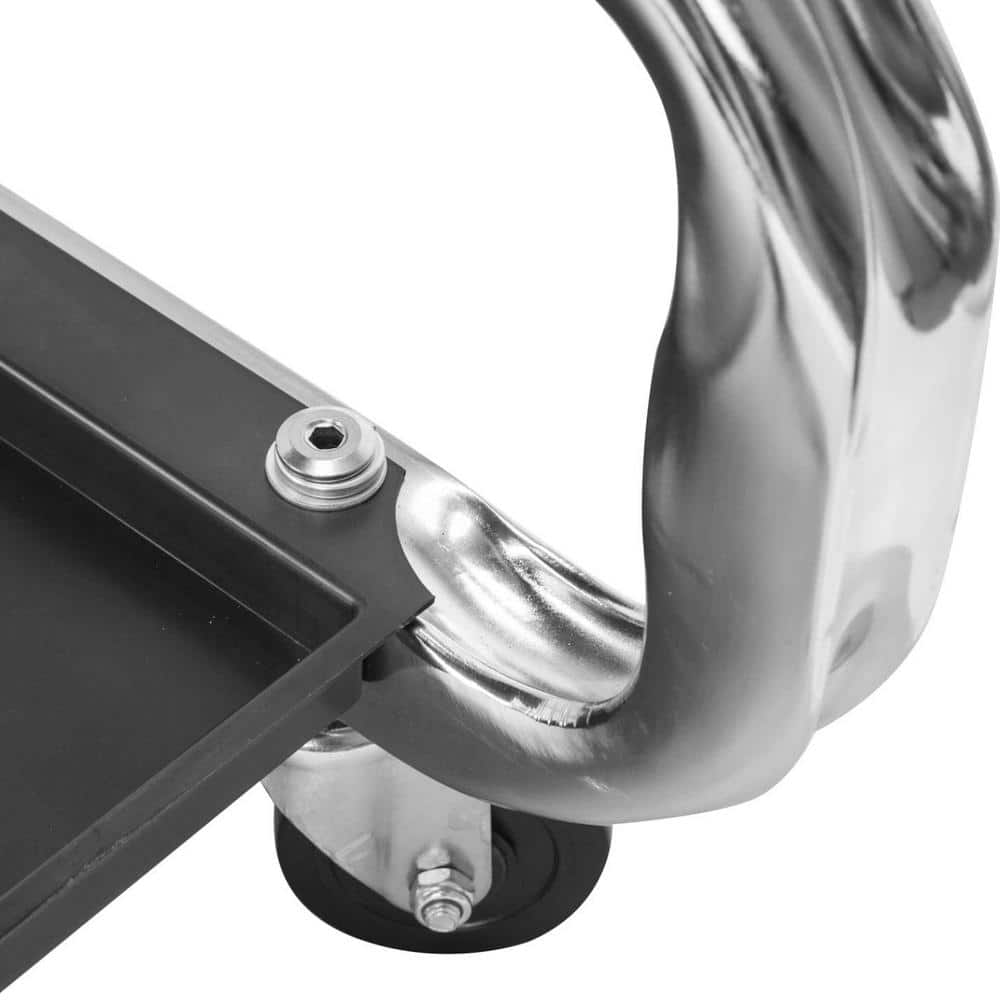 400 lbs. 15.8 in. Rolling Mechanic Creeper Seat with Tool Tray and Cup Holder - Hercitys