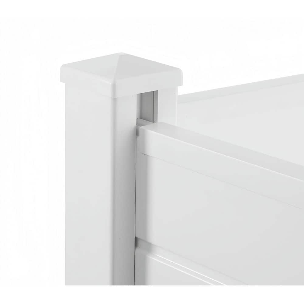 50 in. W x 50 in. H 2-Panels Vinyl Fence Privacy Screen - Hercitys