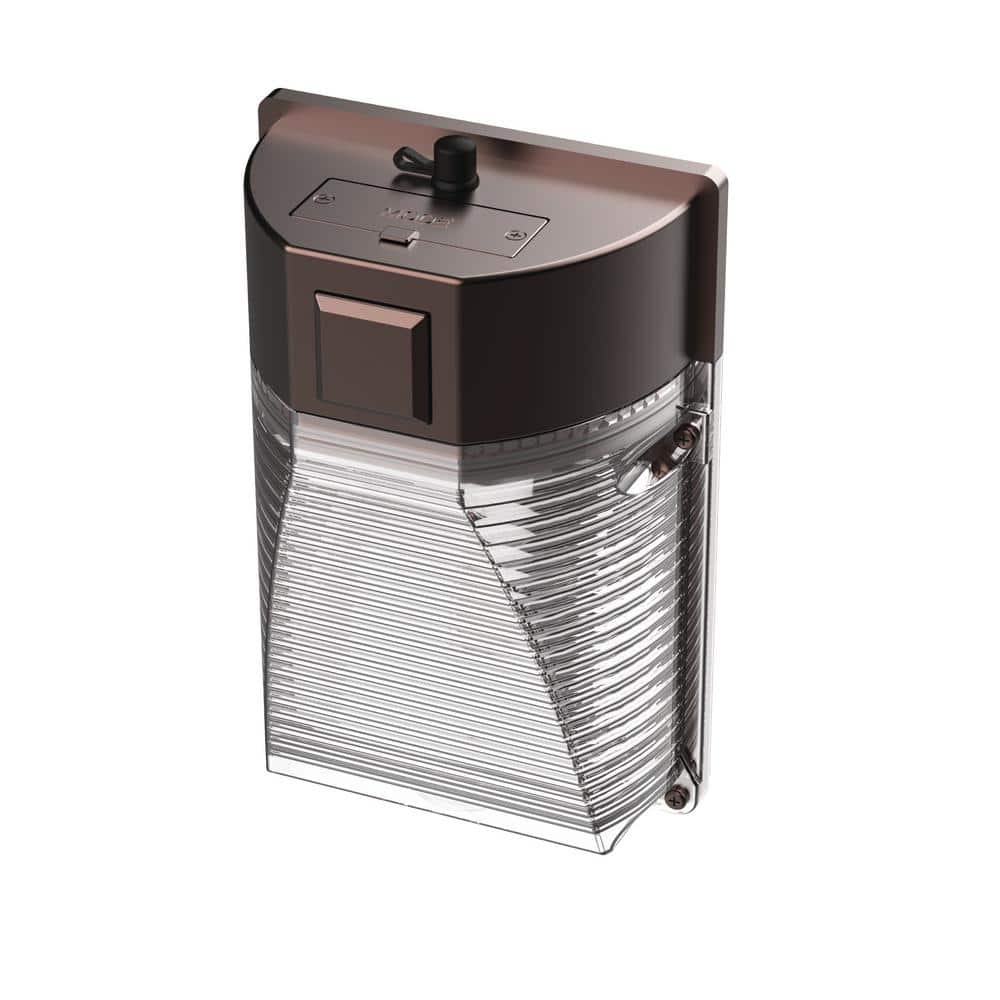 1500/3000/4000 Lumen Select Integrated LED Selectable 5CCT Bronze Dusk to Dawn or Motion Sensing Mini Wall Pack - Hercitys