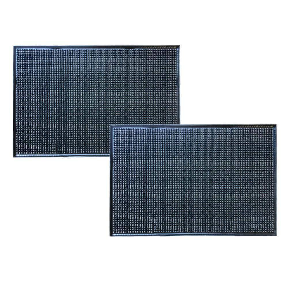 18 in. x 12 in. Rubber Service Spill Mat (2-Pack) - Hercitys