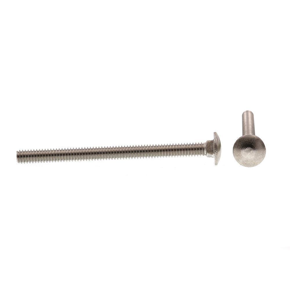 1/4 in.-20 x 3-1/2 in. Grade 18-8 Stainless Steel Carriage Bolts (15-Pack) - Hercitys