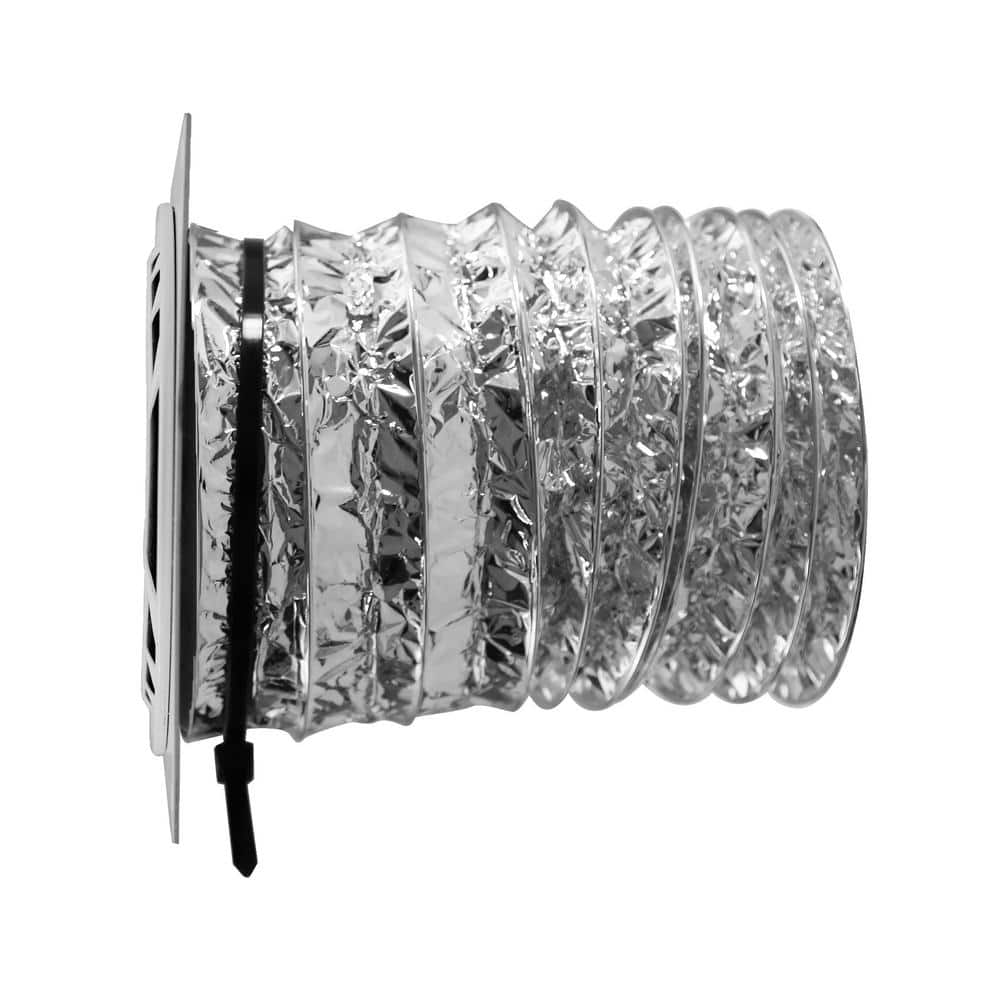 4 in. Aluminum Bathroom Soffit Vent, White - Hercitys