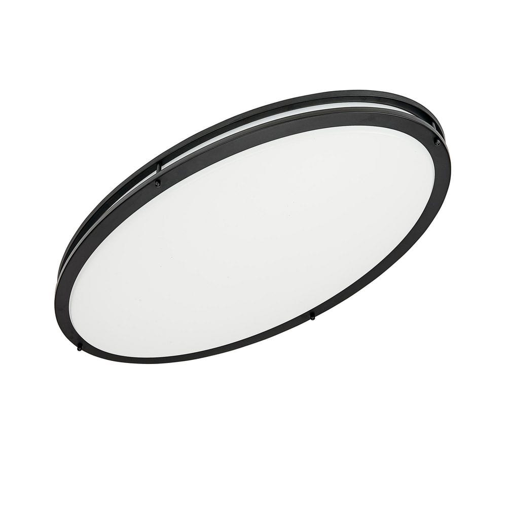 32.25 in. 1-Light Black LED Flush Mount - Hercitys