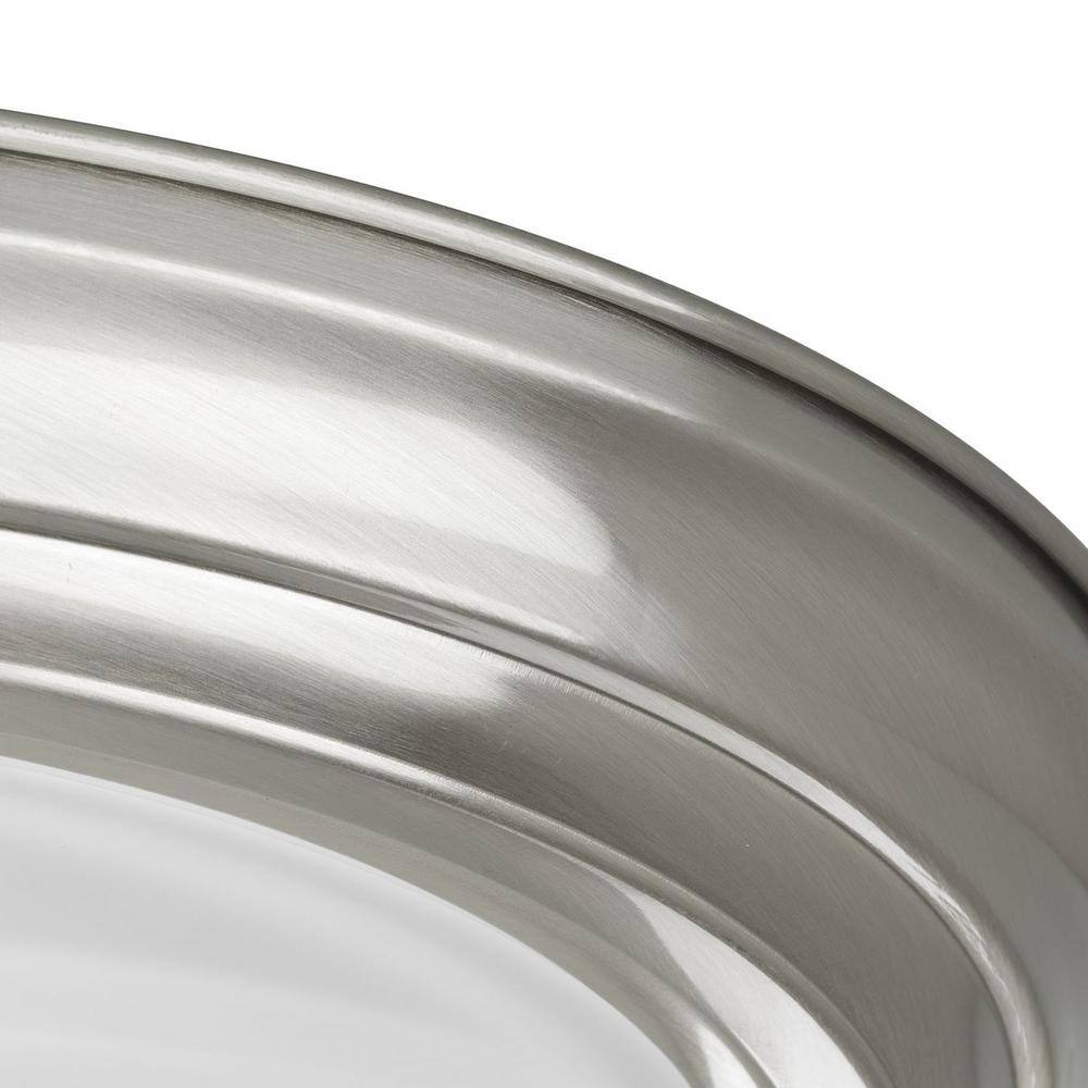 2-Light Brushed Nickel Semi-Flush Mount - Hercitys