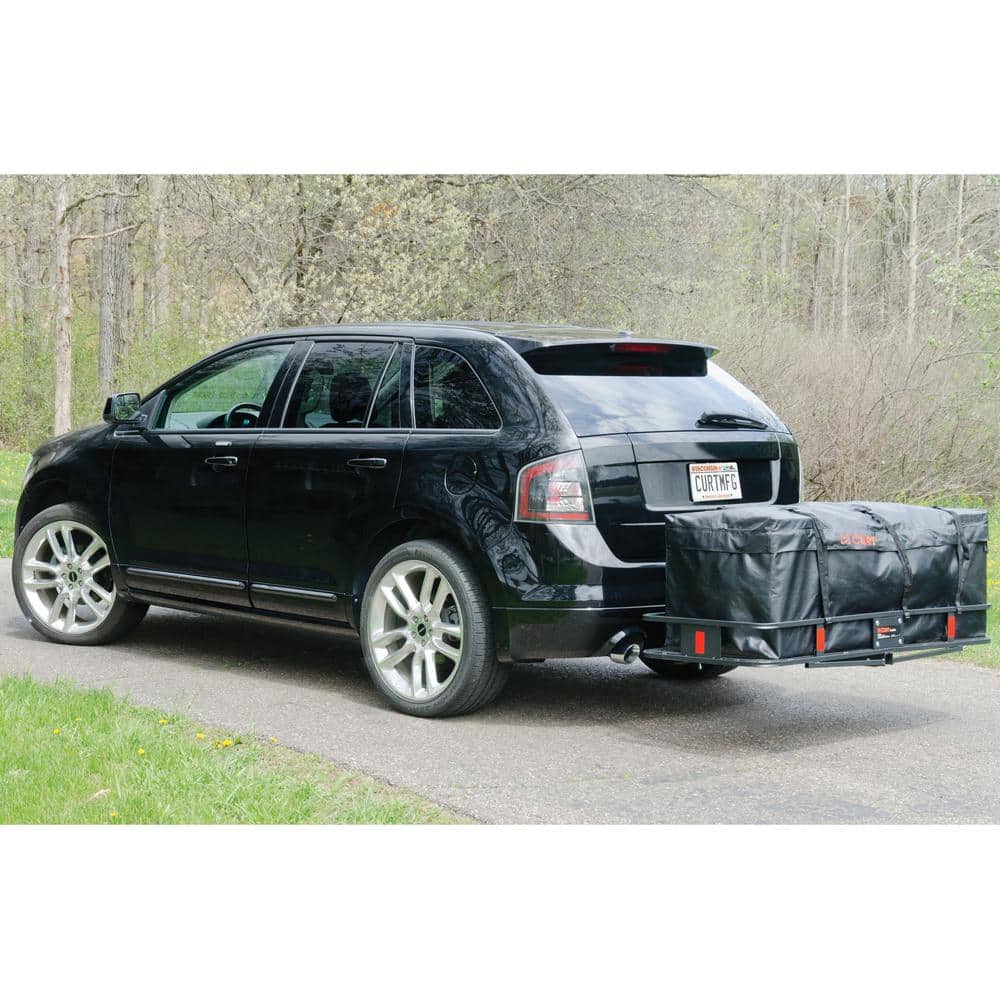 56 in. x 22 in. x 21 in. CURT Hitch Cargo Carrier Bag (Water, UV-resistant black vinyl) - Hercitys