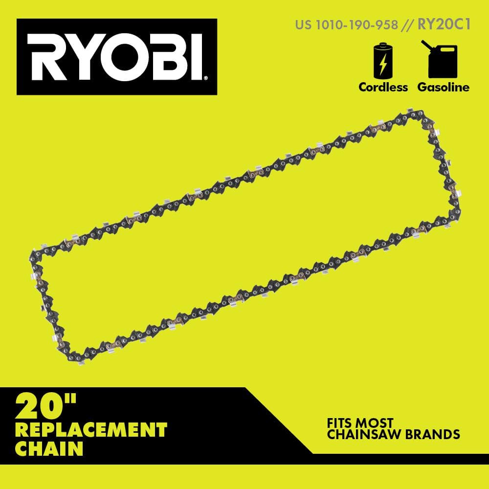 20 in. 0.050-Gauge Replacement Full Compliment Chainsaw Chain, 70 Links (Single-Pack) - Hercitys