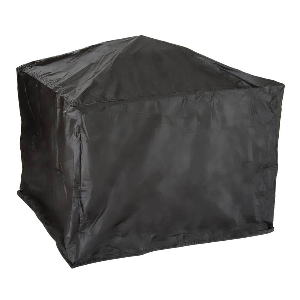 26 in. Steel Square Woven Fire Pit with Cover - Hercitys