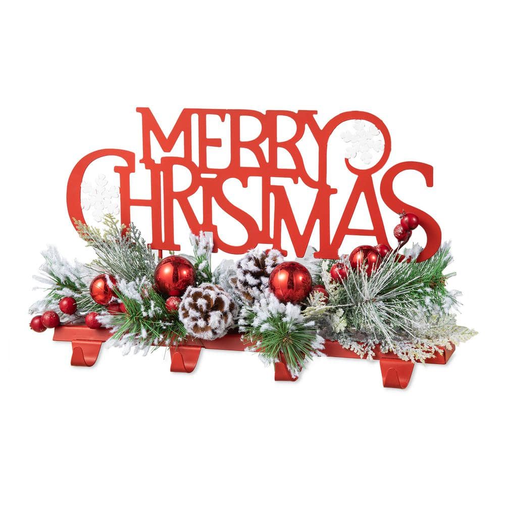 14.5 in. L Christmas Metal MERRY Christmas Stocking Holder - Hercitys