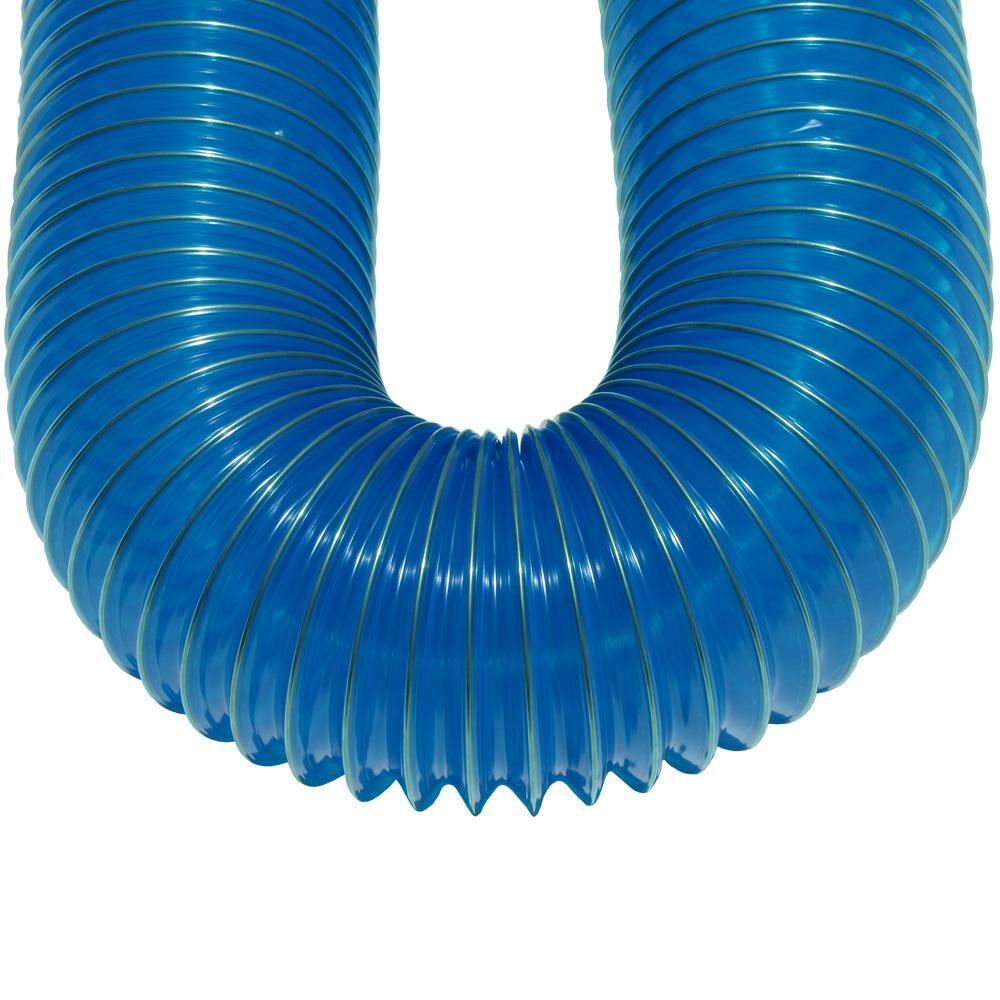 3.5 in. D x 12 ft. PVC Flexduct Coil Flexible Ducting in Blue - Hercitys
