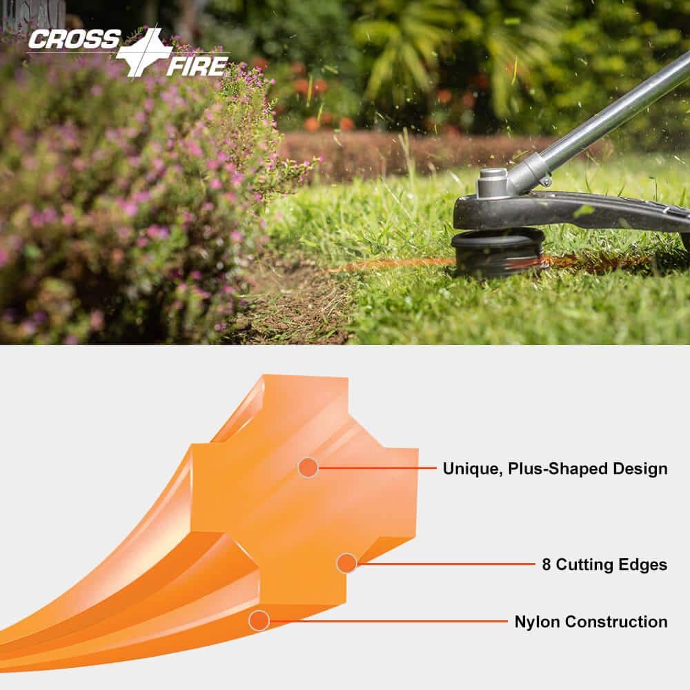 .105″ Cross-Fire Trimmer Line (234 ft.) Large Clam - Hercitys