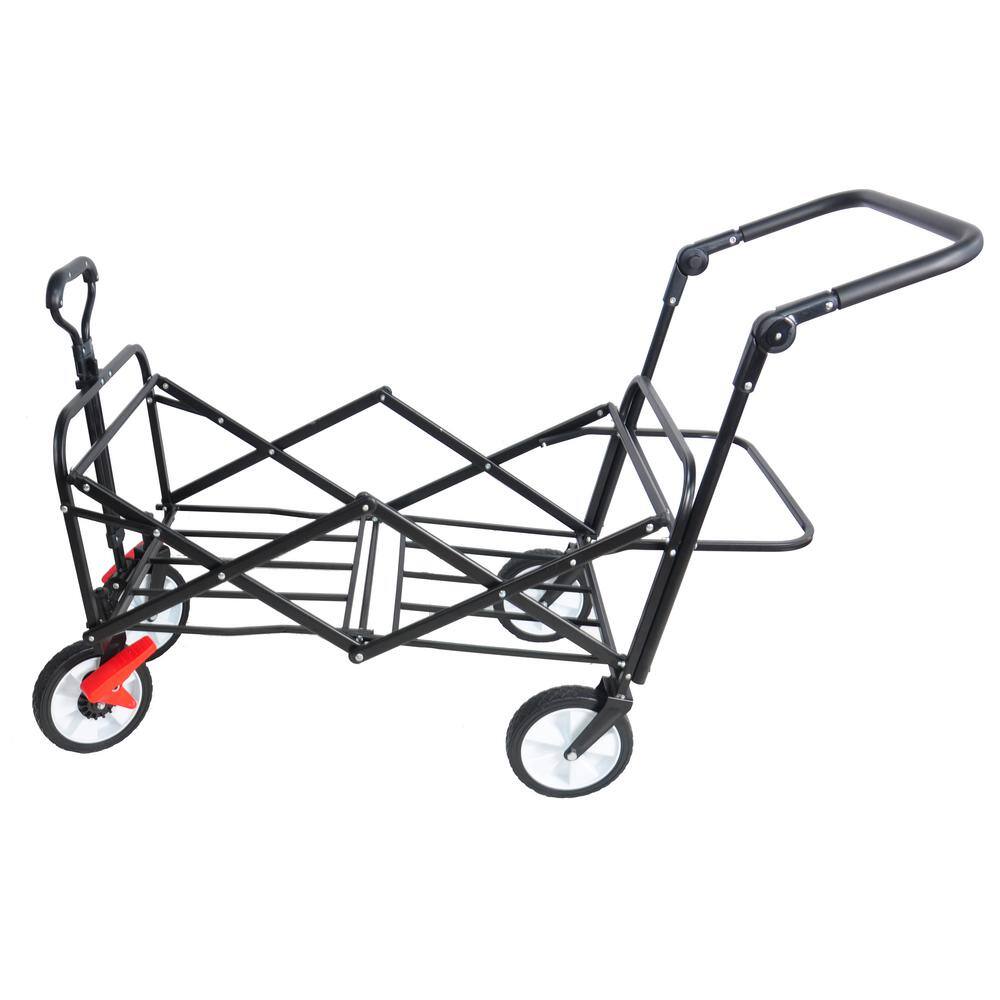 3 cu. ft. Steel Garden Cart, Black - Hercitys