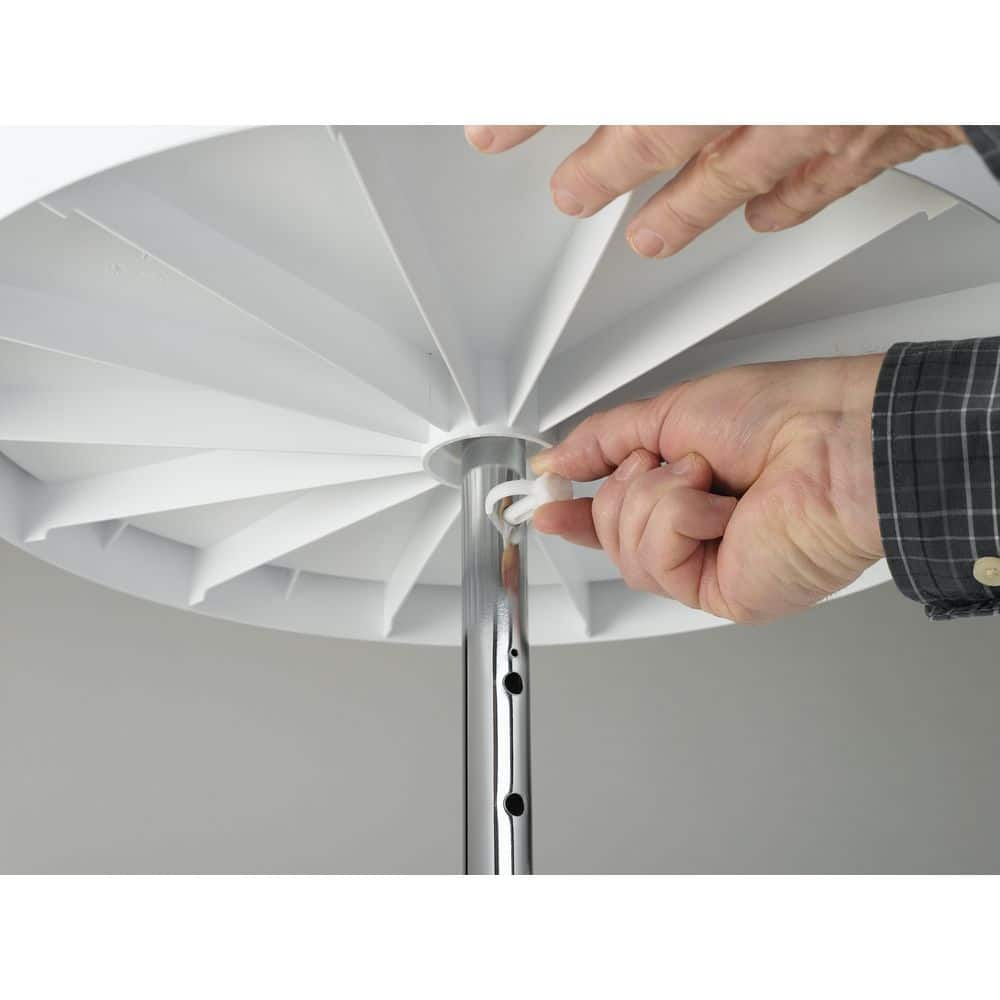 32 in. Almond Polymer Full Circle Lazy Susans 2-Shelf - Hercitys