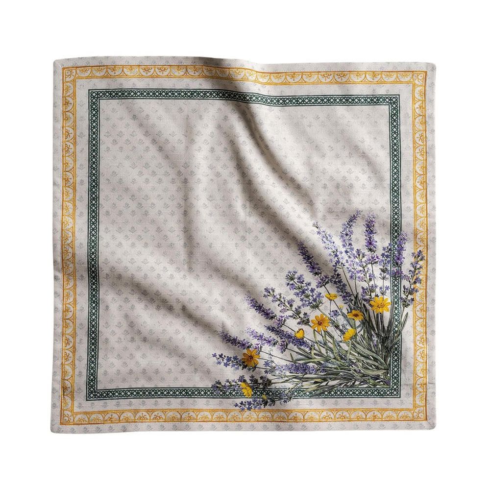 20 in. W x 20 in. H Fanny Lavender 100% Cotton Everyday Reusable Square Napkins Cloth Washable for Wedding (Set of 4) - Hercitys