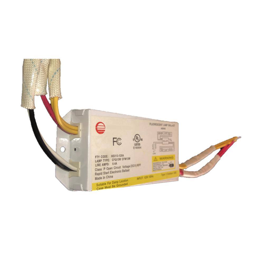 120-Volt 5.13 in. Electronic Ballast 2-PLC 13-Watt Lamps - Hercitys