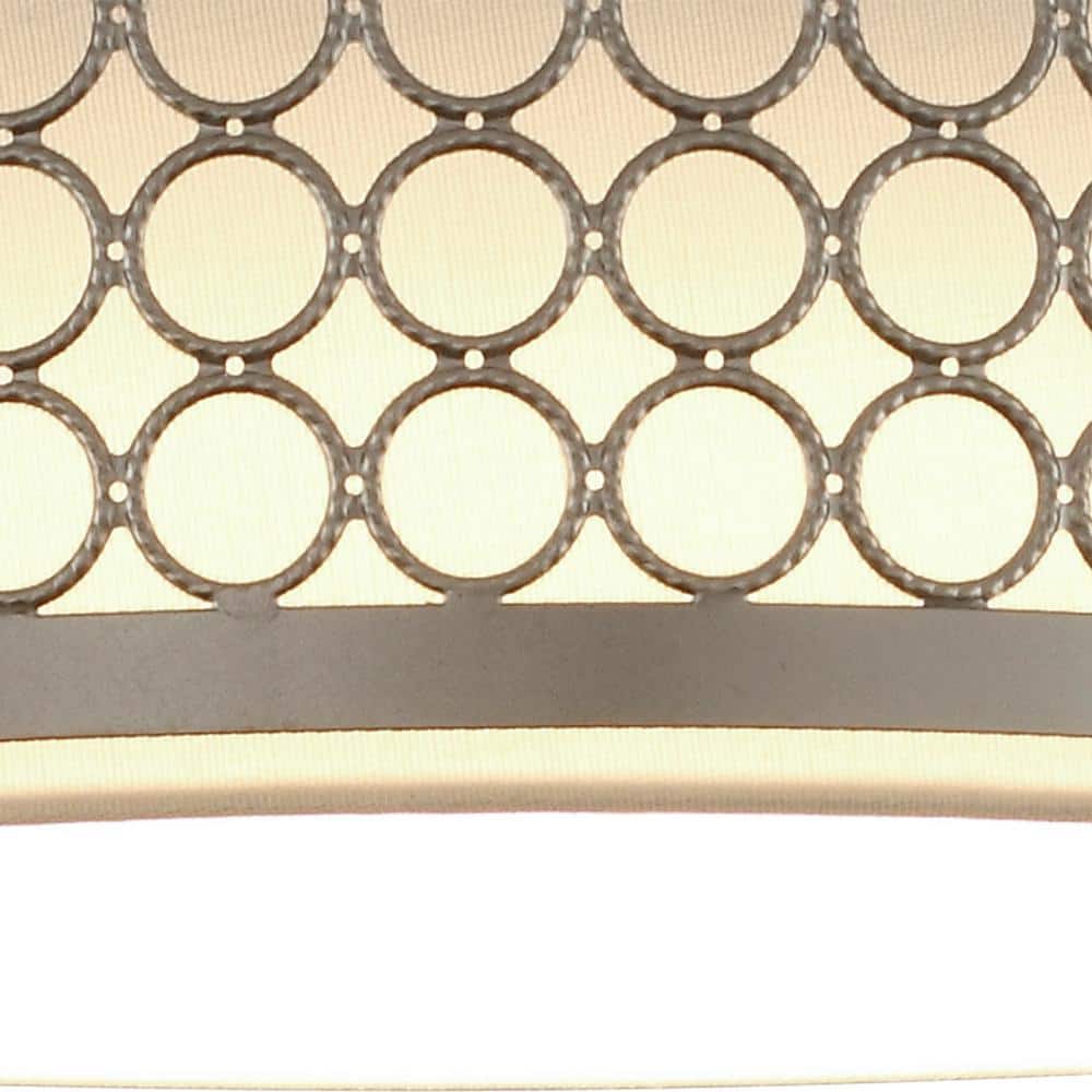 15.4 in. 23-Watt Integrated LED Flush Mount with Shade - Hercitys