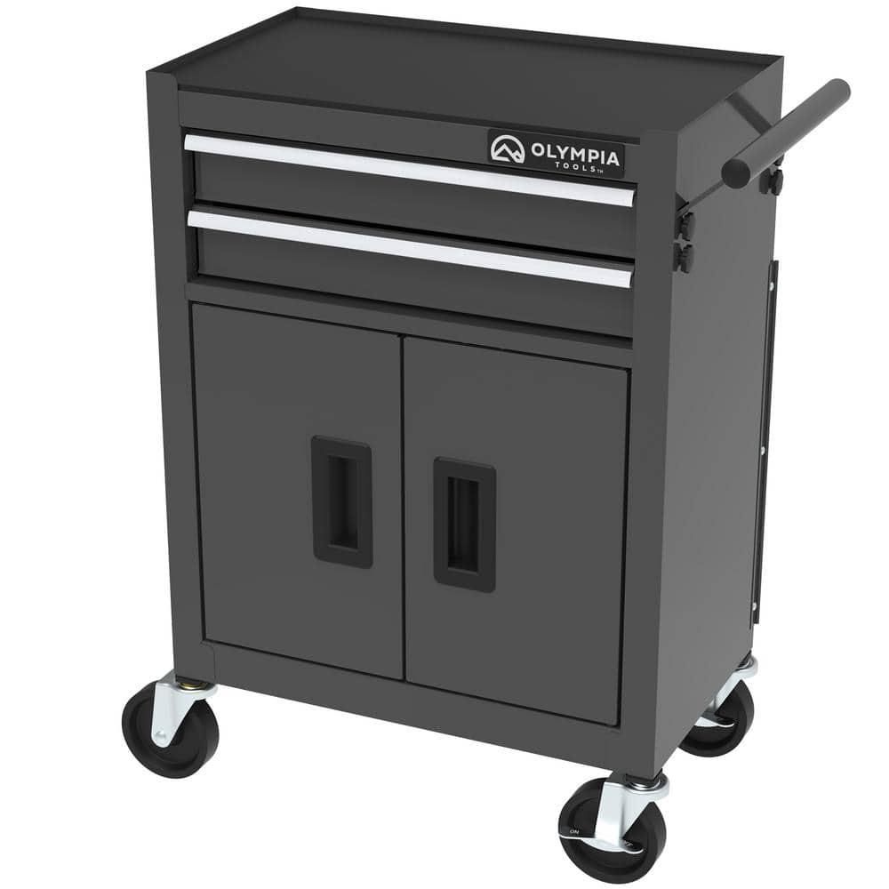 20 in. W x 12 in. D 5-Drawer Steel Tool Chest and Cabinet Combo with Power Outlets - Hercitys