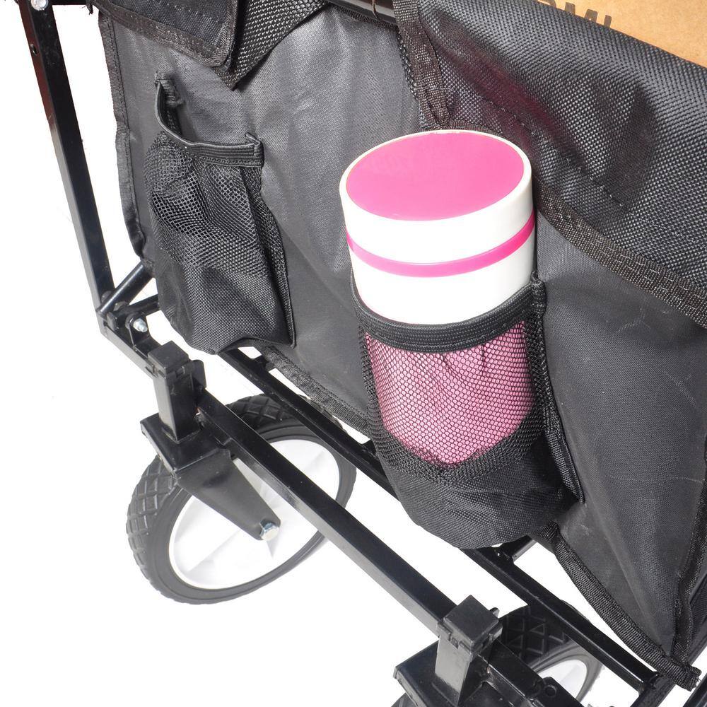 3 cu. ft. Fabric Garden Cart in Black - Hercitys