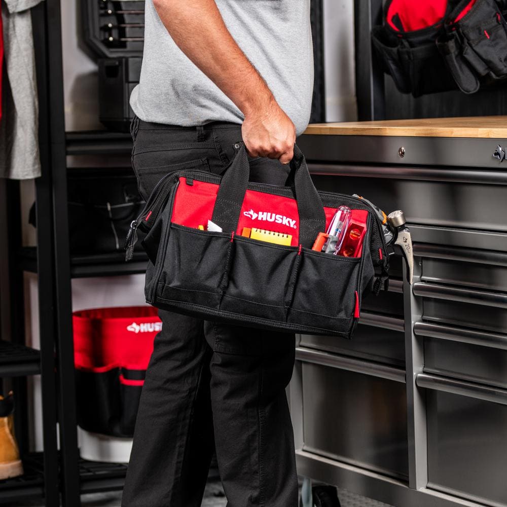 15 in. 8 Pocket Zippered Tool Bag - Hercitys
