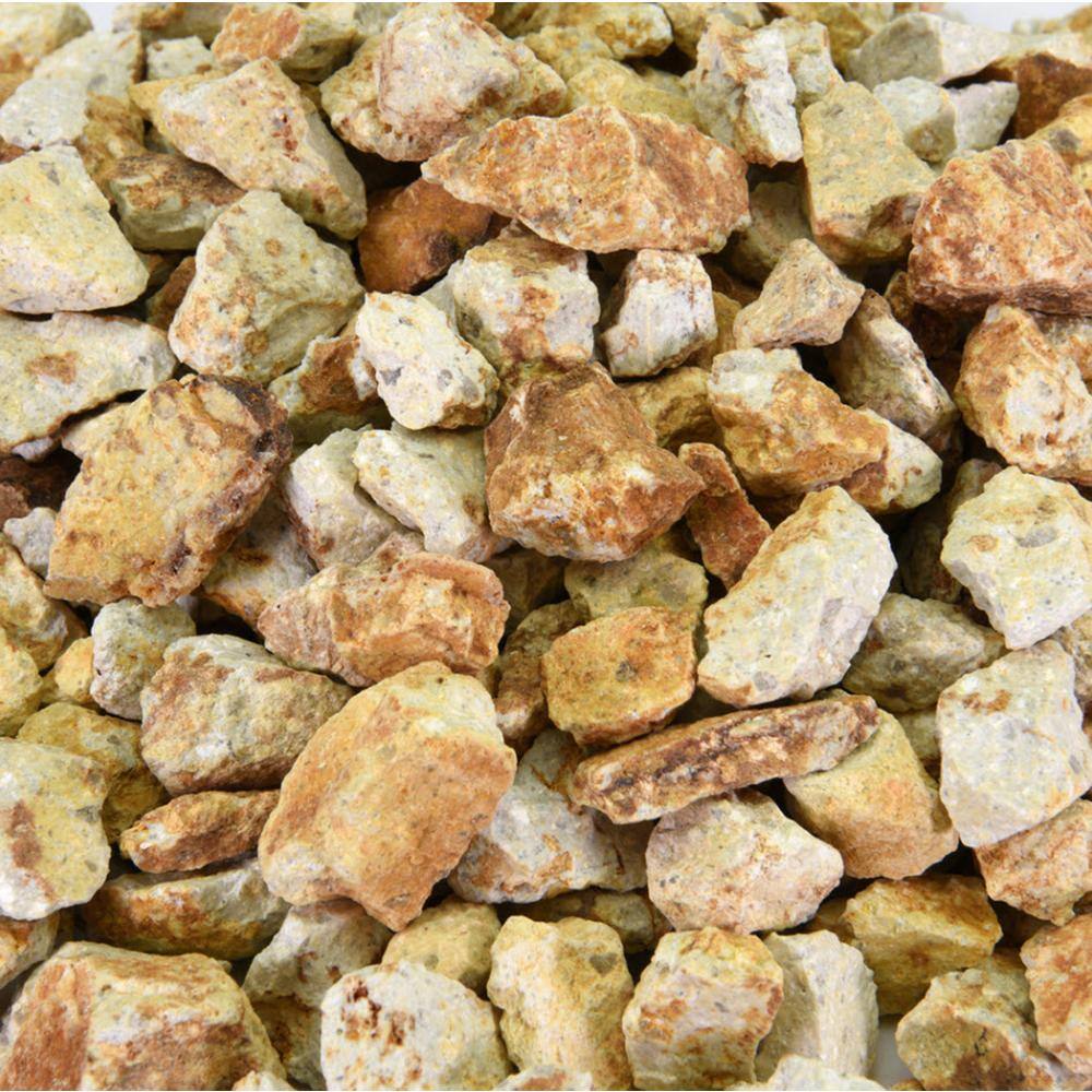 0.25 cu. ft. 3/8 in. Gold Dust Crushed Landscape Rock for Gardening, Landscaping, Driveways and Walkways - Hercitys