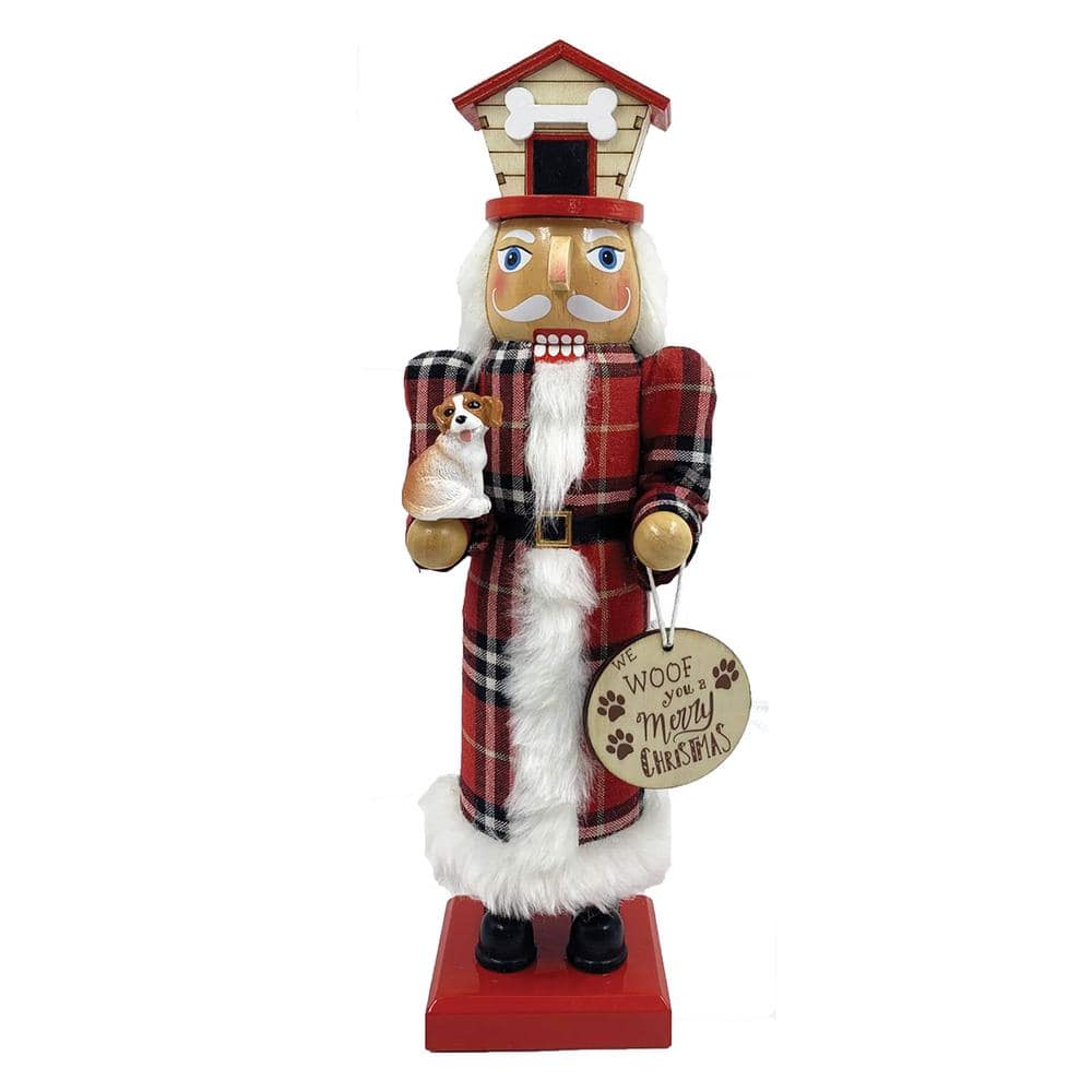 14 in. Dog Lover Nutcracker - Hercitys