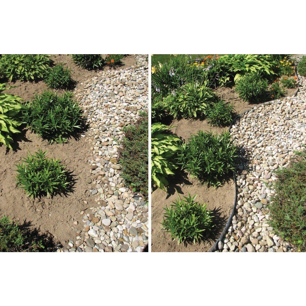 24 ft. x 4 in. Silver Aluminum Landscape Edging Project Kit (4 – 6 ft. pieces) - Hercitys