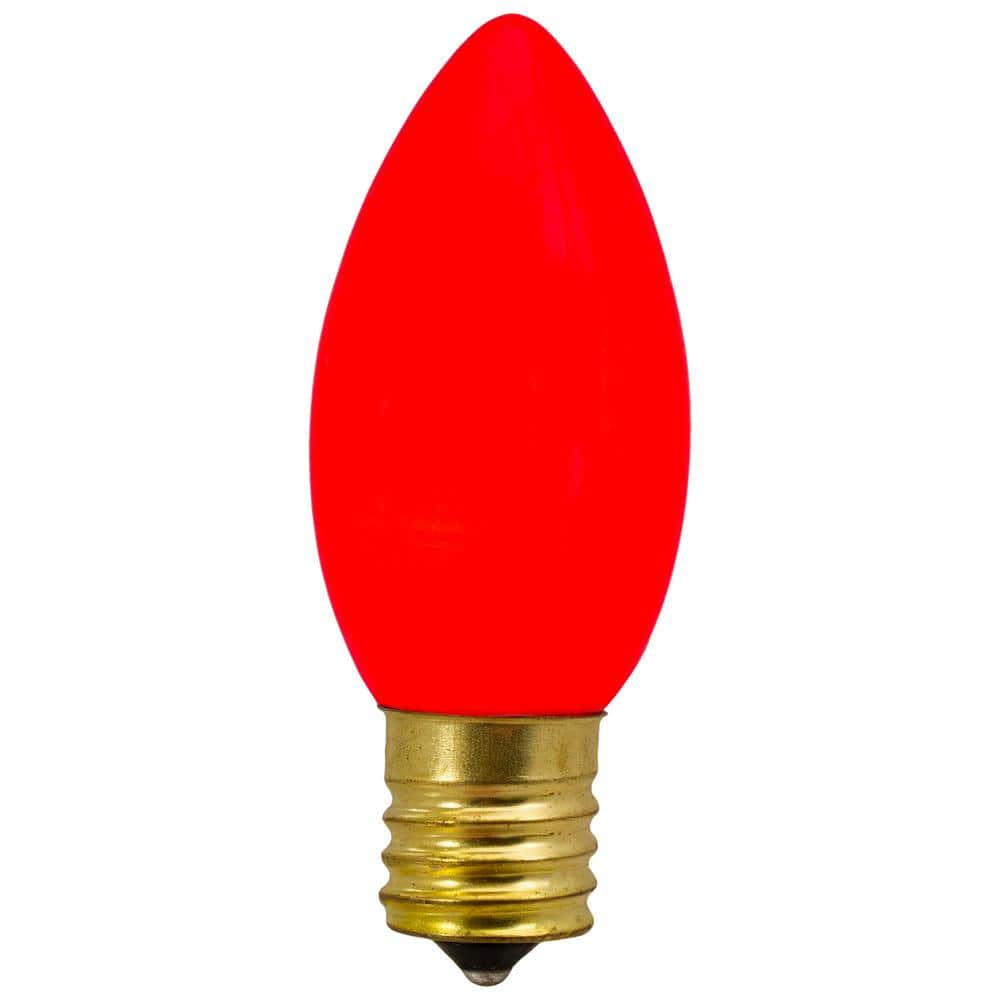 3 in. C9 Red Opaque Christmas Replacement Bulbs (Set of 4) - Hercitys