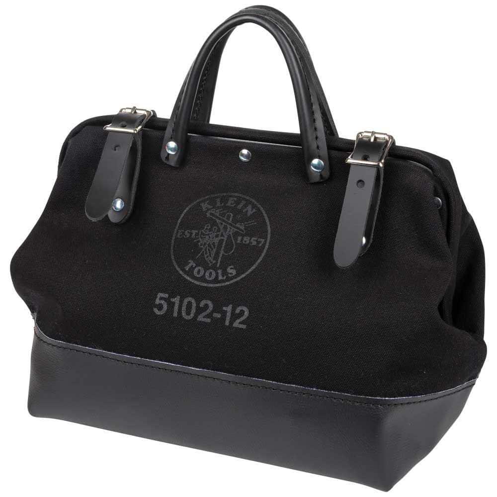 12 in. Tool Bag, Black Canvas - Hercitys