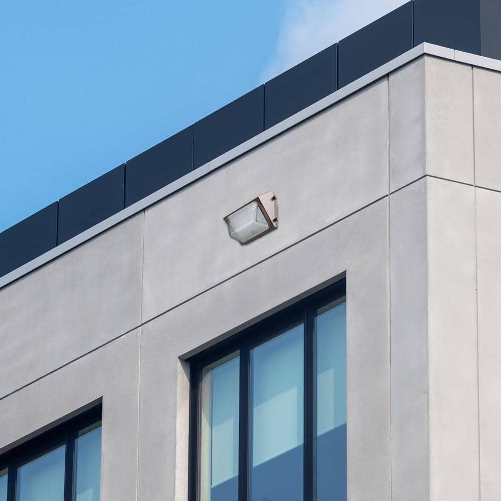 4000 Lumen Integrated LED Bronze Dusk to Dawn  Commercial Wall Pack Light, 4000K - Hercitys
