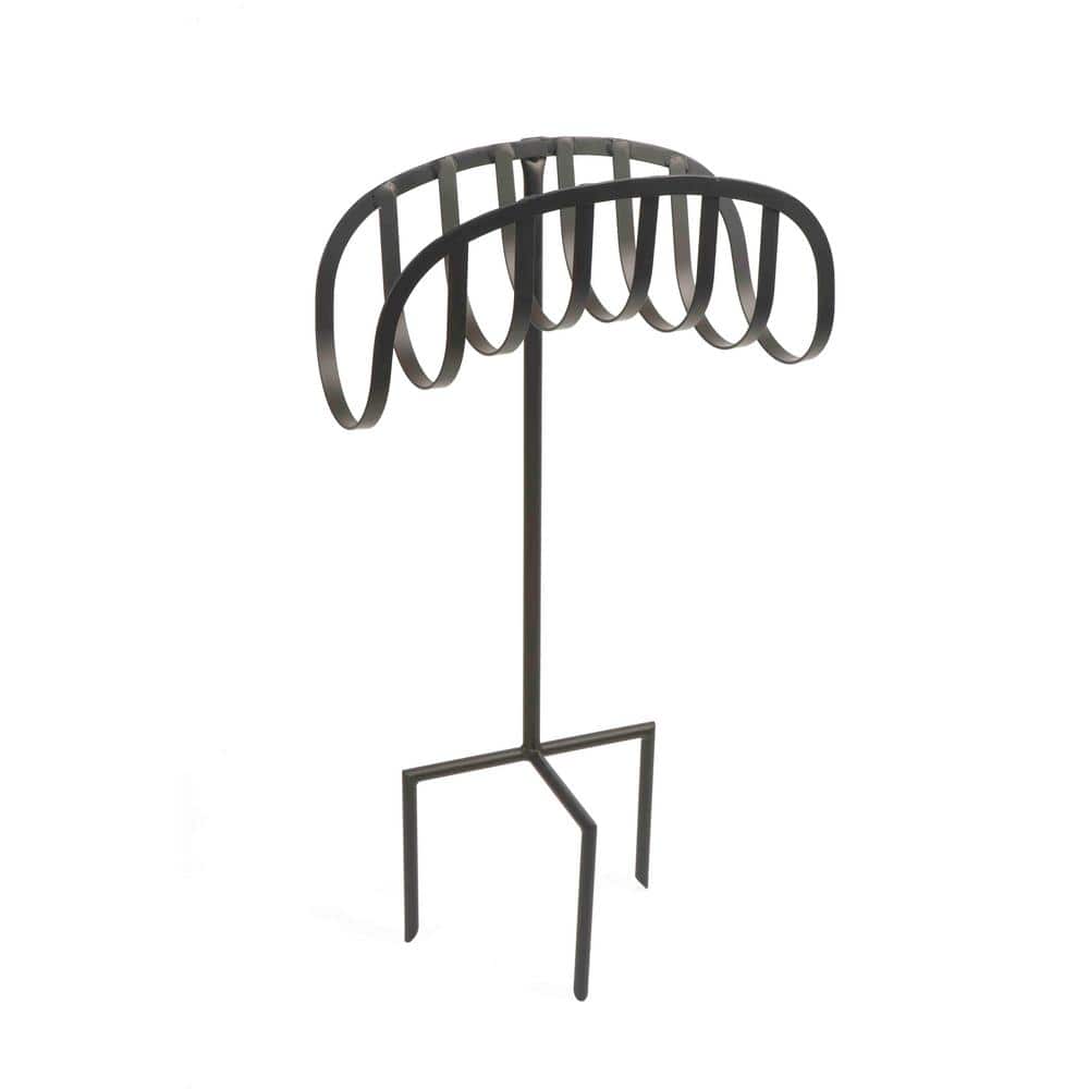 125 ft. Black Steel Decorative Hose Stand Garden Hose Reel - Hercitys