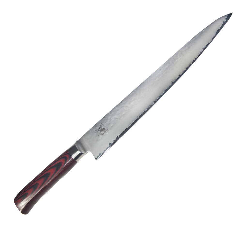 10.5 in. Sujihiki Slicer-Multilayer Steel Blade with VG5 Core Full Tang - Hercitys