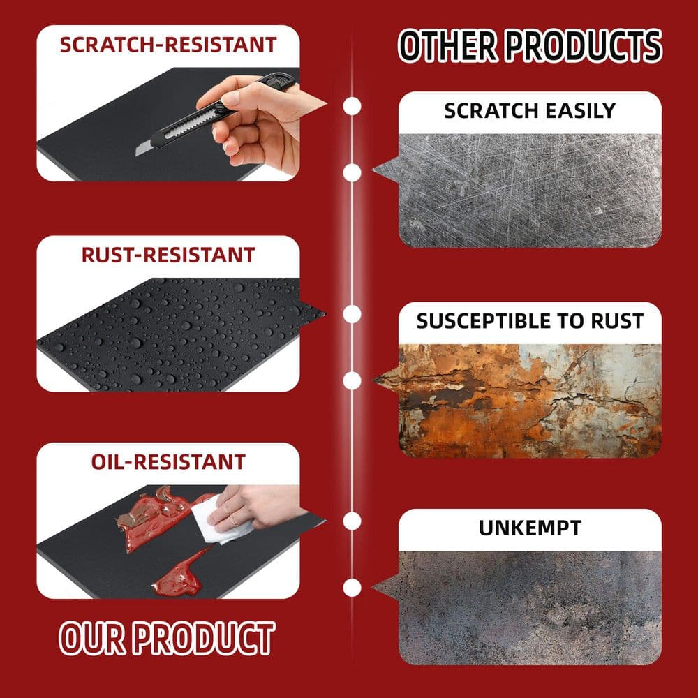 5-Tiers Steel Heavy Duty Adjustable Boltless Design Shelving Unit in Black (31.5 in. W x 63 in. H x 15.7 in. D) - Hercitys