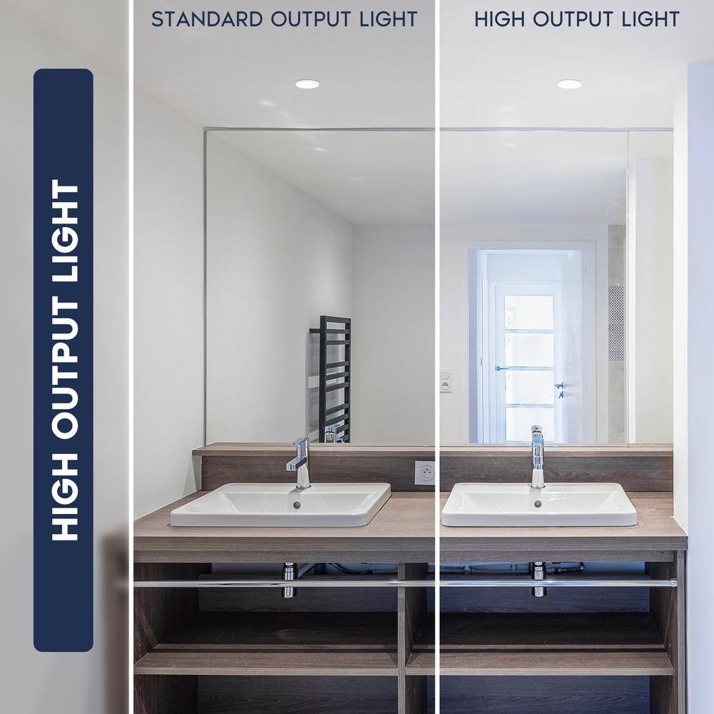 5 In. Modern Flush Mount Ceiling Light Fixture LED Integrated 12W 800LM 5CCT 2700K-5000K Dimmable - Hercitys