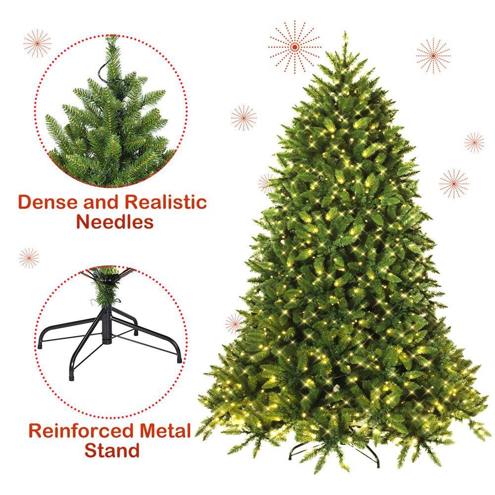 5 ft. Pre-Lit LED Slim Fraser Fir Artificial Christmas Tree with 450 Twinkling White Lights - Hercitys