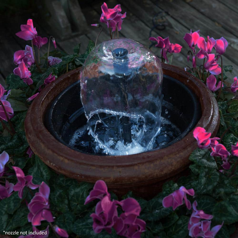 420 GPH Fountain Pump Plus Light with Low Water Auto Shut-Off Feature - Hercitys