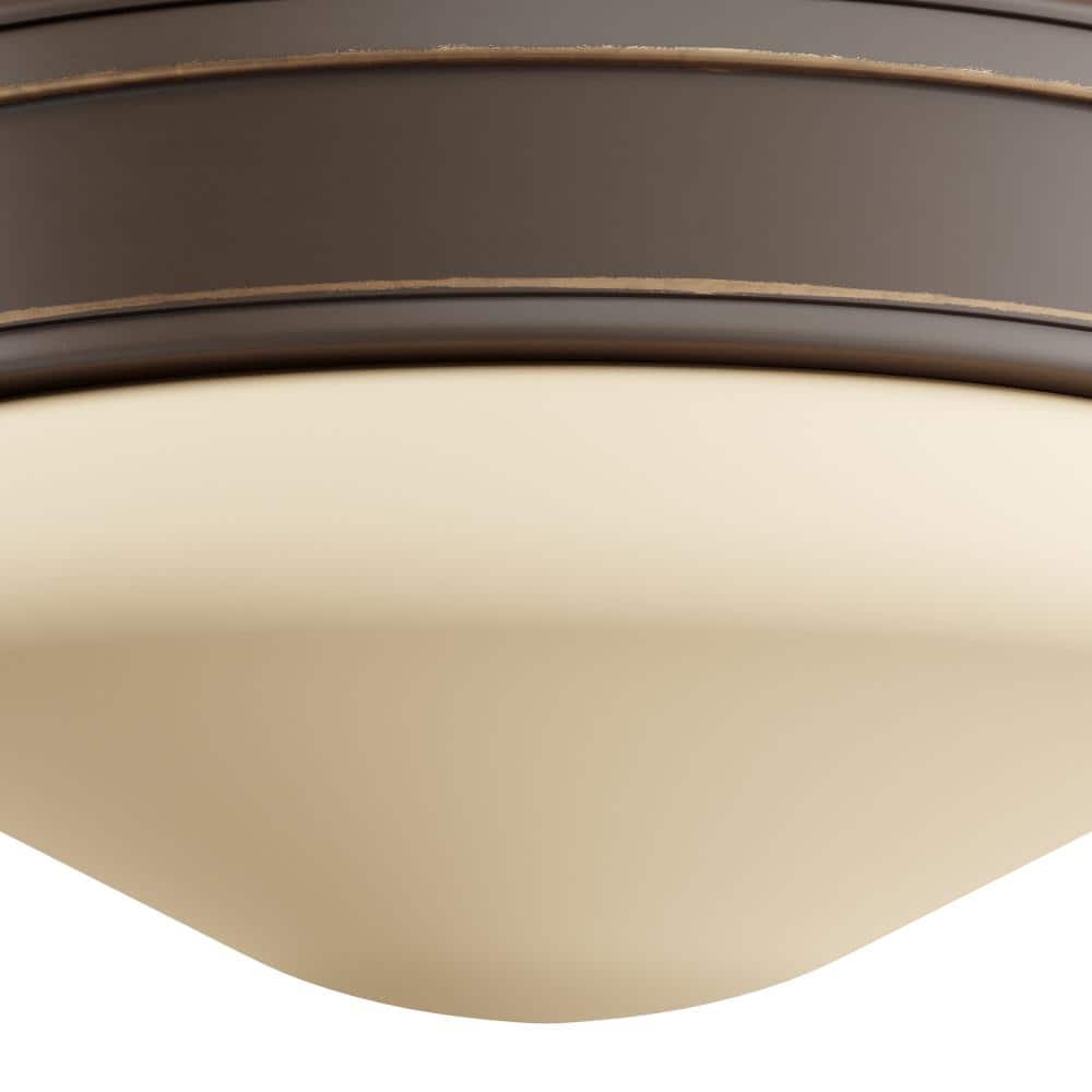 11 in. 1-Light Antique Bronze Integrated LED Flush Mount - Hercitys