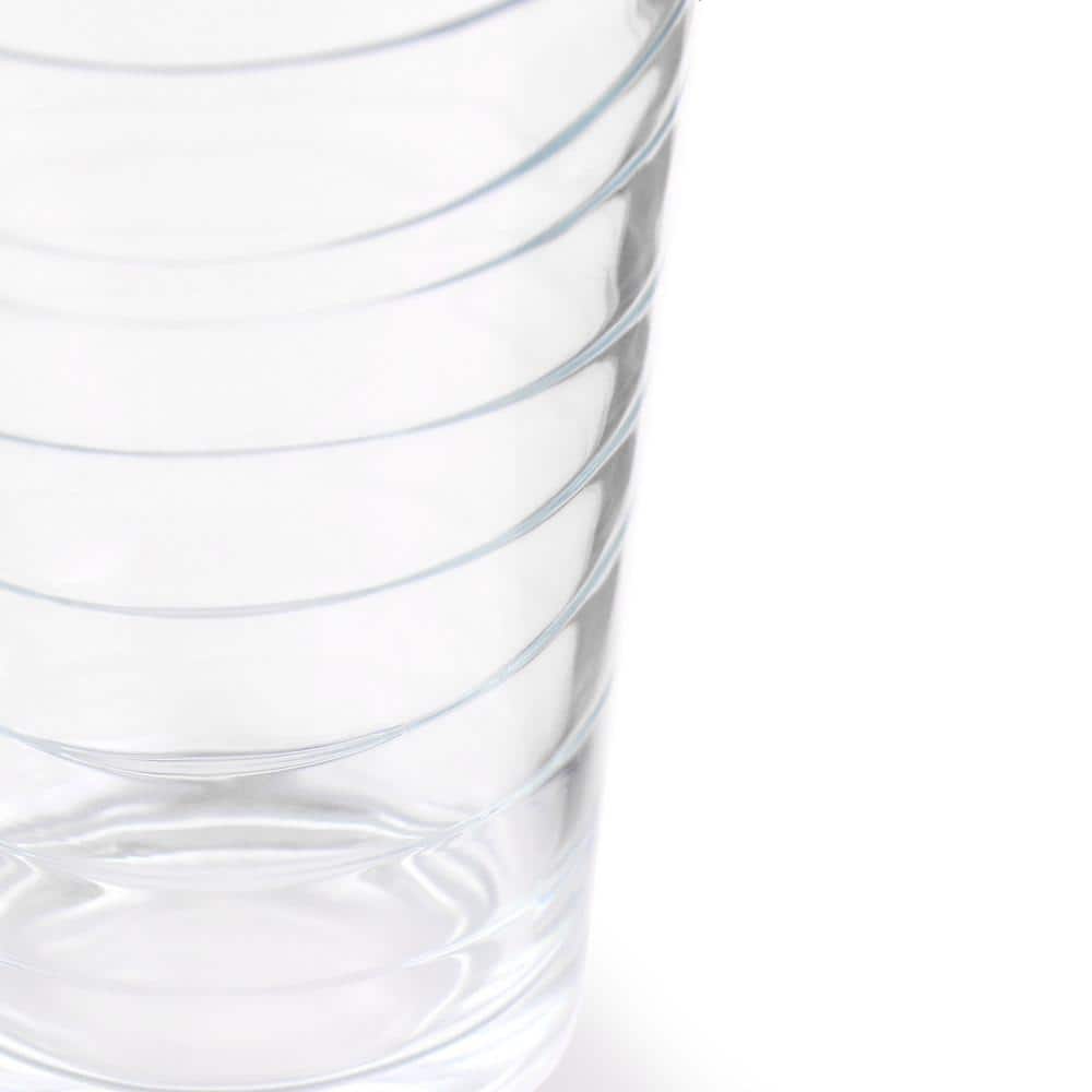 4-Piece 13.5 Oz. Swirl Glass Tumbler Set - Hercitys