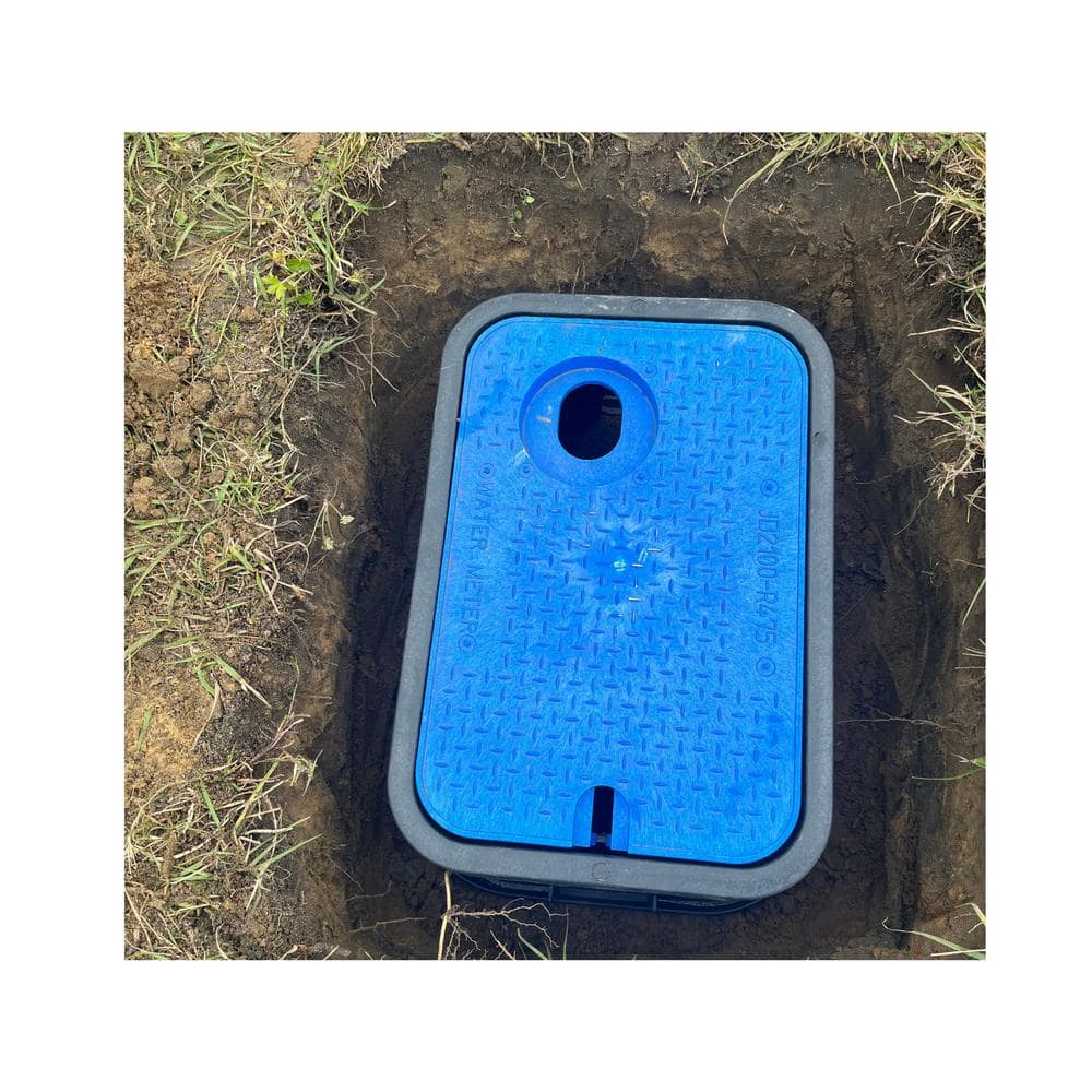 15 in. x 10 in. x 1.75 in. Automatic Reader Square Meter/Valve Box Lid - Hercitys