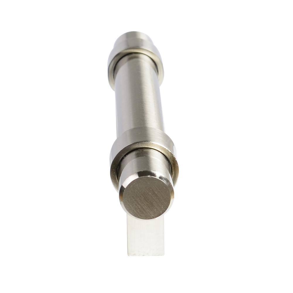 3 in. (76 mm) Center-to-Center Satin Nickel Modern Straight Bar Cabinet Pull (10-Pack) - Hercitys