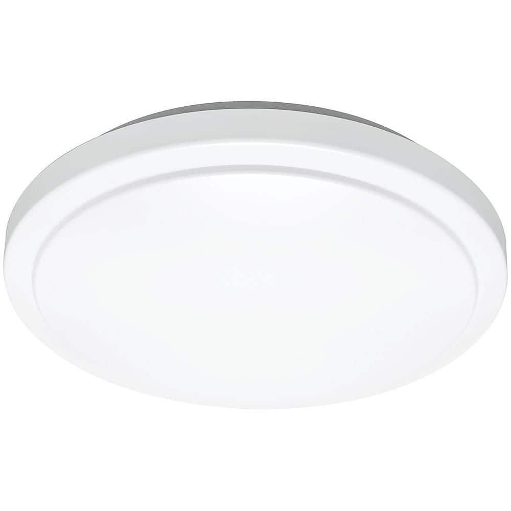 20 in. White Round LED Flush Mount Ceiling Light 2200 Lumens 4000K Bright White Dimmable Bedroom Basement Garage - Hercitys